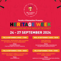 Heritage Week Celebrations: 24 – 27 September 2024