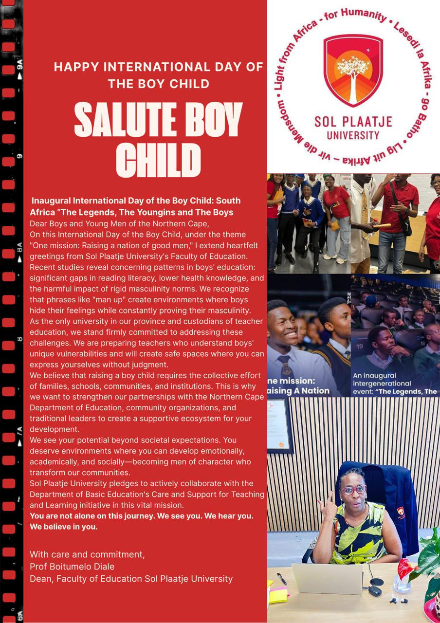 SPU commemorates the inaugural International Day of the Boy Child