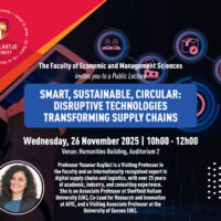 Public lecture, smart, sustainable, circular: disruptive technologies transforming supply